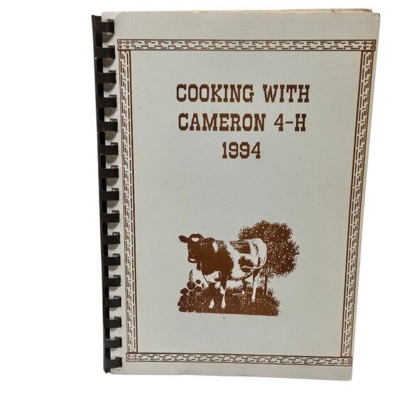 Cooking With Cameron 4 H 1994 Spiral Bound Cookbook Vintage Recipe Book Texas - Picture 13 of 13
